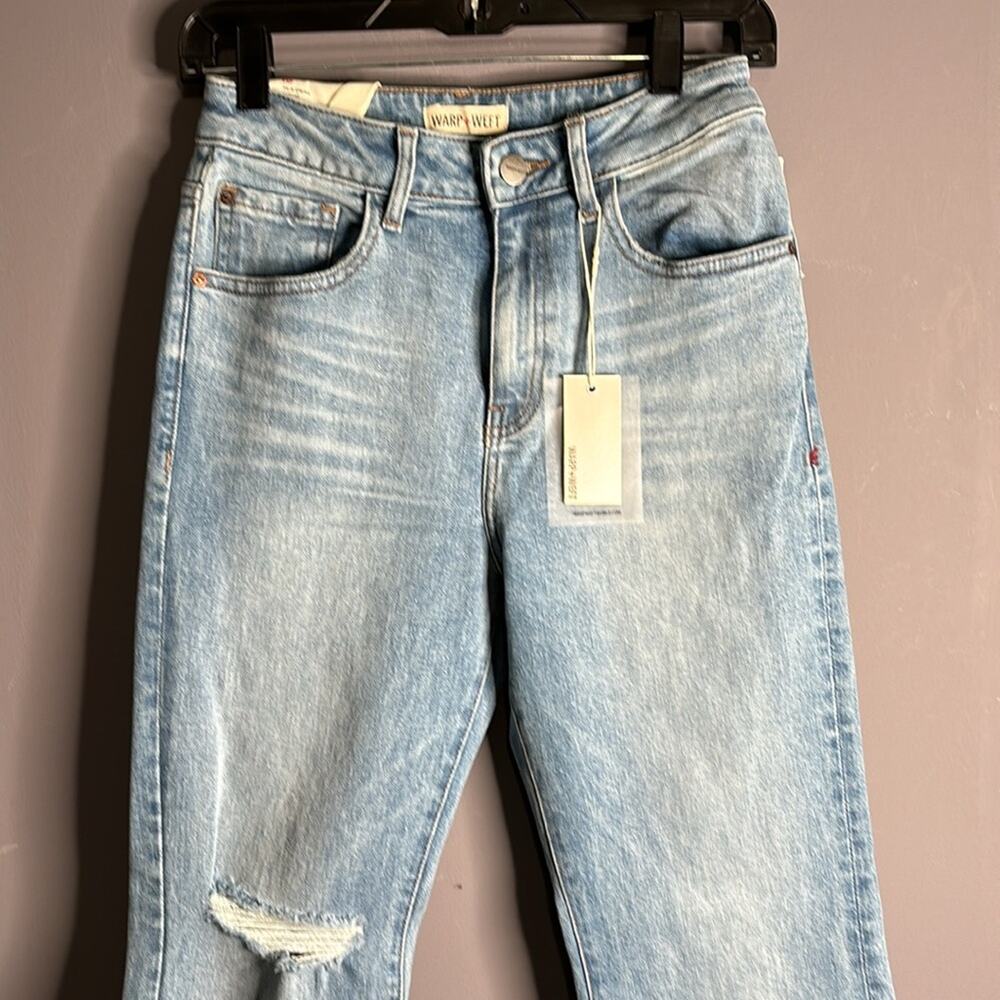 Warp + Weft Palm Sprint Bootcut High Rise Light Wash Jeans 27x26 - Picture 2 of 8